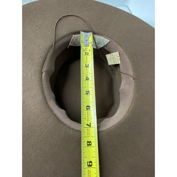 John Frederics,, Fedora, Women, Hat, Brown, w/ Feathers, 1967, New York VTG main image 9
